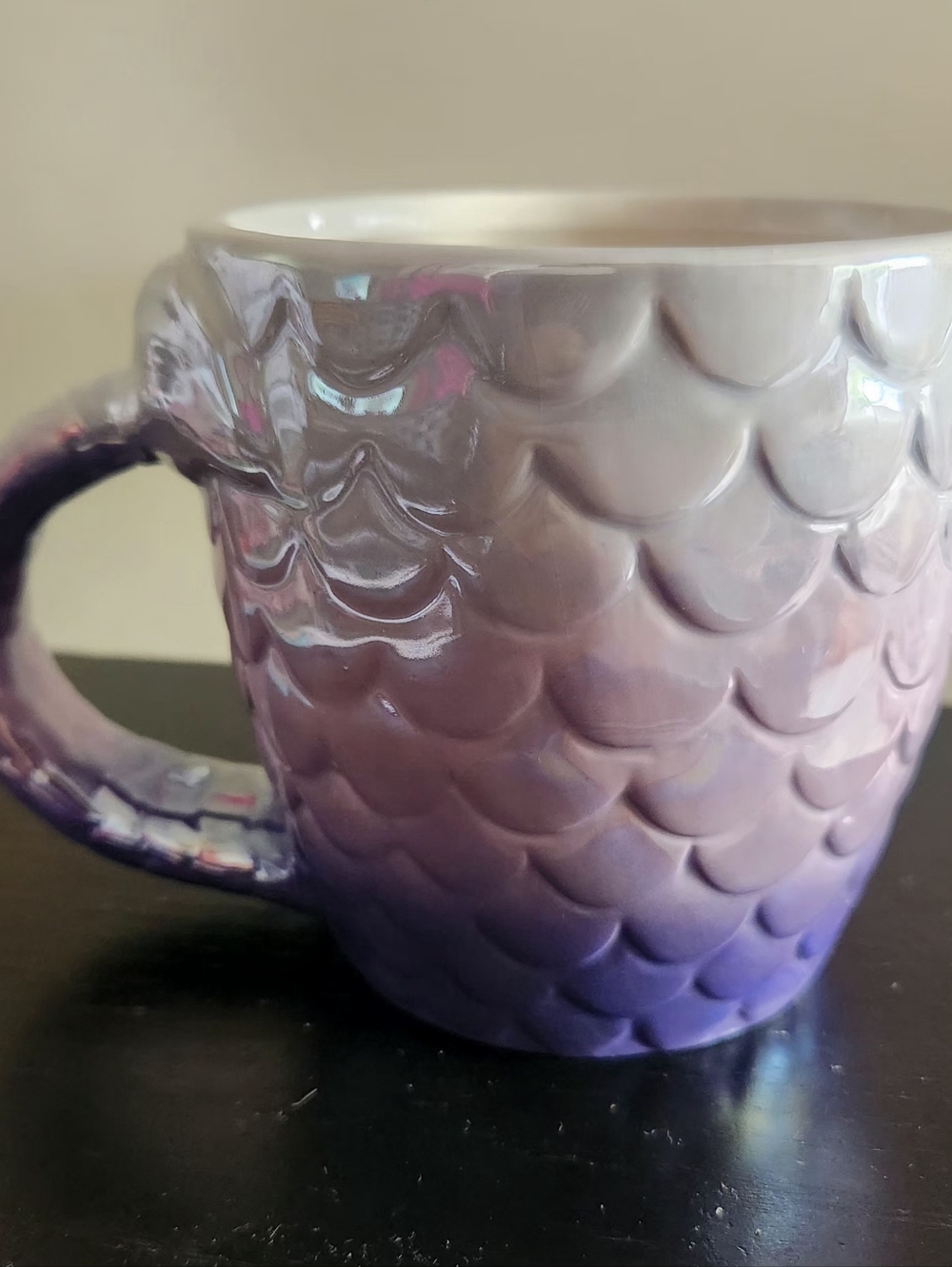 Ceramic Purple Mermaid Tail Coffee Tea Mug Seas The Day - Picture 6 of 6